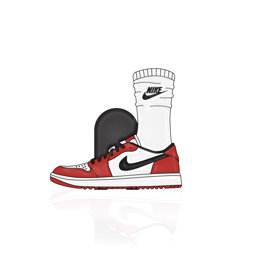 Jordan 1 Retro Low Golf Chicago Brim Clip