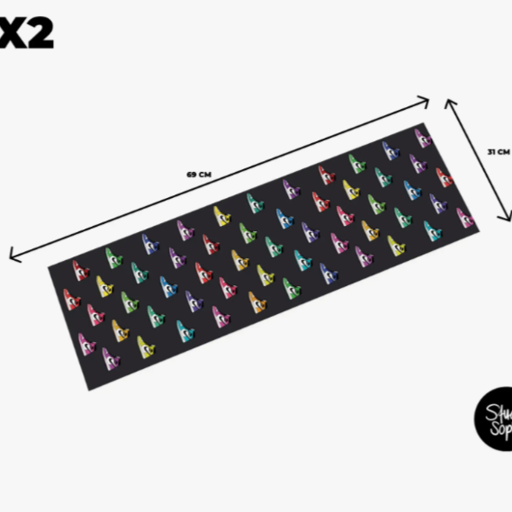 2 Sheets Sneakers Wrapping Paper Grey Sustainable