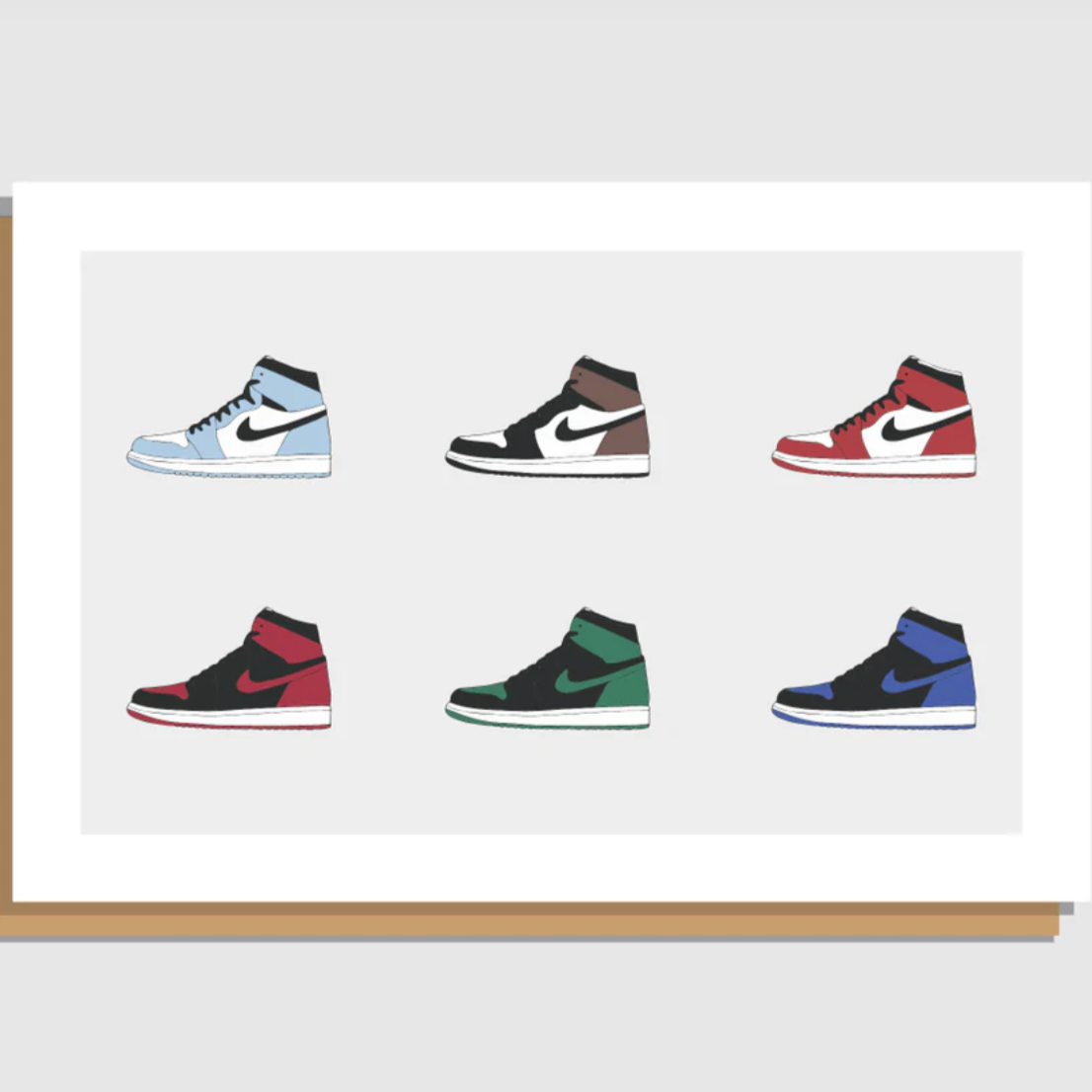 Jordan 1s Greeting Card