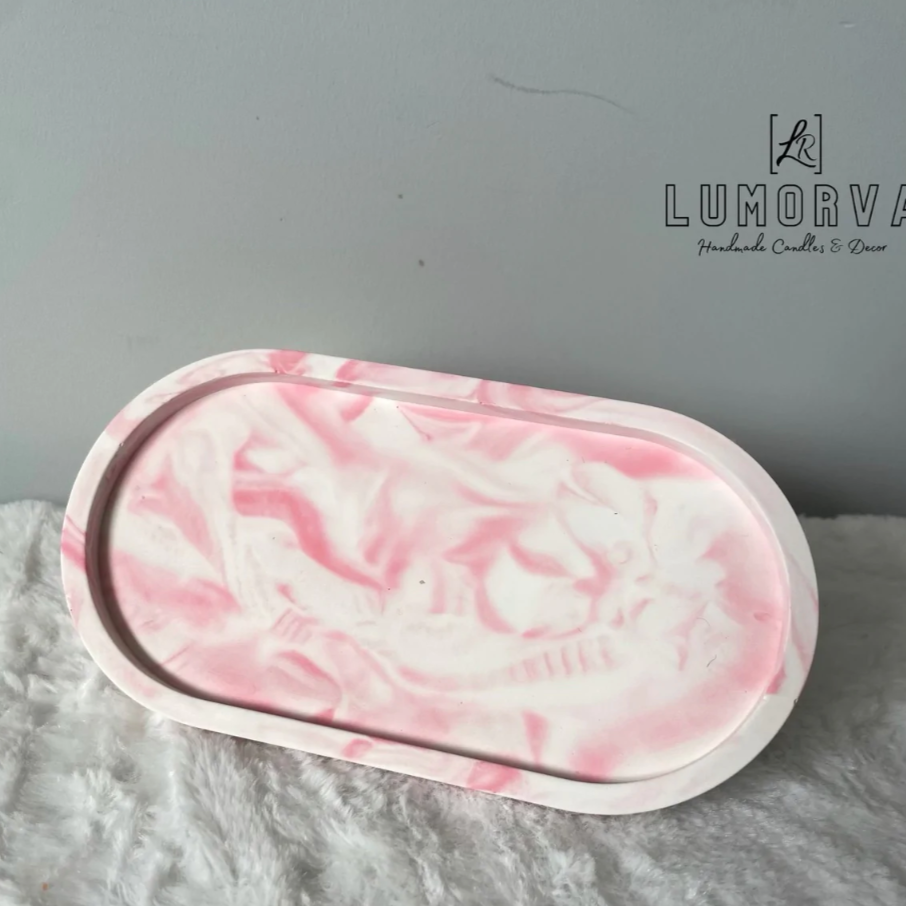 Pink Marble Tray – Trays By Lumorva